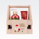 Set za nego rok HELLO WINTER, božični, (240ml tekoče milo za roke, 60ml krema za roke in nohte), z vonjem Frosted Cranberry, v leseni košari