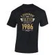 Majica moška - Legende so rojene leta 1986 L-črna, 100% bombaž