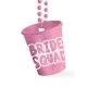 Kozarček na vrvici, roza - nevestina ekipa