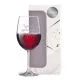 Kozarec za vino graviran - Srečna upokojenka, 0.58l