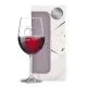 Kozarec za vino graviran - Iskrene čestitke, prstana, 0.58l