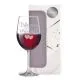Kozarec za vino graviran - Iskrene čestitke, srčka, 0.58l