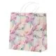 Vrečka darilna, 27x27x11cm, pastelne cvetlice, sort.