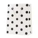Vrečka darilna, 32x26x12cm, črno-bela s pikami, sort.