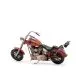 Motor cestni, rdeč, kovina, 42x12x22cm