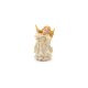 Angel z glasbilom in zaltimi krili, polimasa, 5x4x9cm, sort.