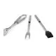 Set pripomočkov za žar, 3/1, nerjaveče jeklo, 38cm