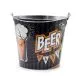Vedro za pivo, kovinsko, 25.5x19.3x23cm, sort-