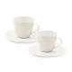 Set 2 skodelic s podstavki, porcelan, 8.5x7.6cm