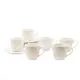 Set 6 skodelic s podstavki, porcelan, 8.5x7.6cm