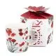 Skodelica rdeče cvetje, v darilni embalaži, "SPRING IN BLOOM",  390ml, new bone, 8.5cm