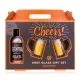 Darilni set  MEN'S COLLECTION, CHEERS, 3/1, (150ml gel za tuširanje, 2x kozarec 4ml), v darilni embalaži, z vonjem: Amberwood