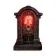 Dekoracija za Halloween, spomenik RIP z okostnjakom, z LED očmi, zvokom, premikajoč, stiropor, 45.5x31x9cm